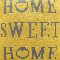 Velosso Home Sweet Home Ochre Filled Cushion 43 x 43cm 2 Pack - Yellow - Wilko - thumbnail 3