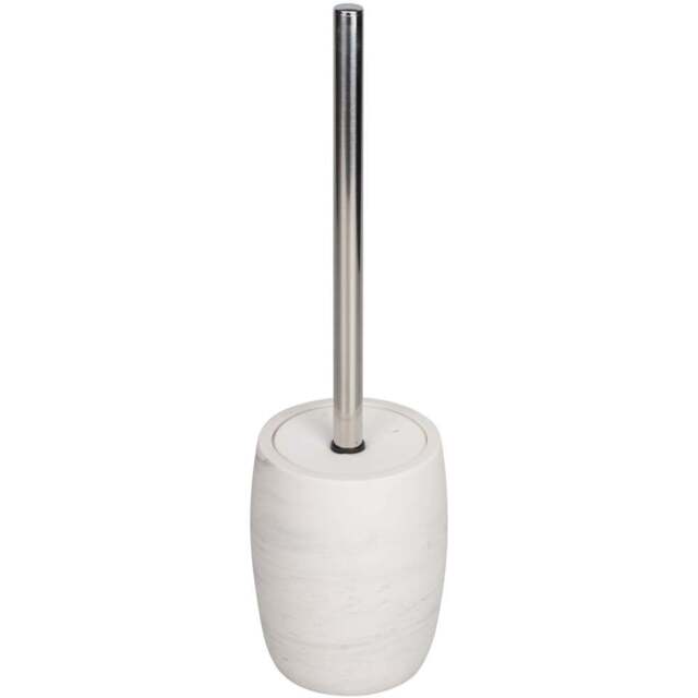 Treviso White Toilet Brush Holder - Size: 11 x 11 x 13cm - Wilko - image 1