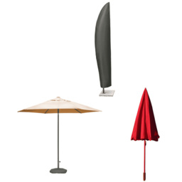 Home Source Duracover Jumbo Parasol Cover - Size: 190 x 43 x 25cm - Grey - Wilko - thumbnail 4