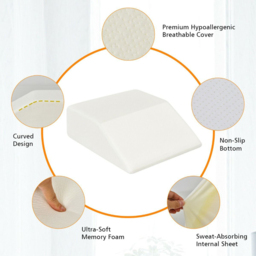 Costway White Leg Elevation Pillow - Size: Single - Wilko - thumbnail 7