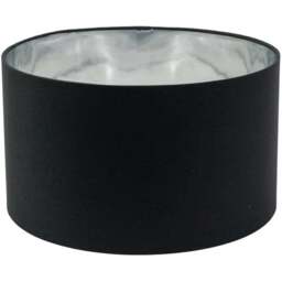 ValueLights Reni Black and Chrome Inner Medium Pendant Shade - Size: 20 x 35 x 35cm - Wilko