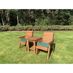 Charles Taylor 2 Seater Deluxe Companion Seat with Green Cushions - Wilko - thumbnail 4