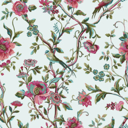 furn. Vintage Chinoiserie Floral Super King Jade Duvet Set - Green - Wilko - thumbnail 6