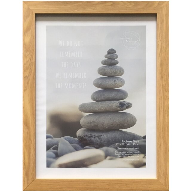 The Port Co Gallery Wood Effect Somerset Photo Frame 10 x 8 inch - Brown - The Port. Co Gallery - Wilko - image 1