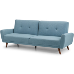 Julian Bowen Monza 2 Seater Blue Sofa Bed - Wilko - thumbnail 3