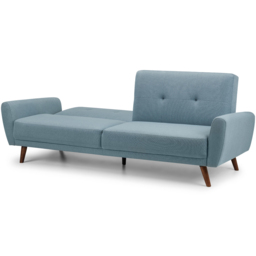 Julian Bowen Monza 2 Seater Blue Sofa Bed - Wilko - thumbnail 5