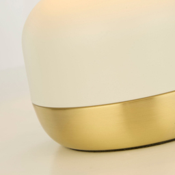 Lighting Collection Ezra White and Gold Touch Lamp - Size: 27.5 x 18 x 18cm - Yellow - Wilko - thumbnail 5