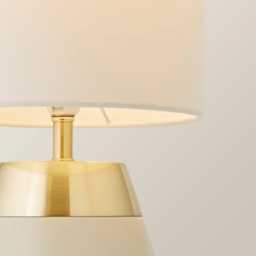 ValueLights Hurst Drum Shade Cream Touch Table Lamp with Bulb - Size: 33.7 x 18.5 x 18.5cm - Wilko - thumbnail 4