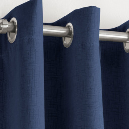 Enhanced Living Vogue Navy Thermal Blackout Eyelet Readymade Curtains 168 x 183cm - Blue - Wilko - thumbnail 4