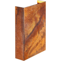 Nordlux Fold 15 Corten Magnetic Shade Garden Wall Light - Size: 21 x 15 x 4.5cm - Wilko