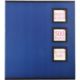 Single Photo Album 6 x 4 inch 500 Photos in Assorted styles - Wilko - thumbnail 1