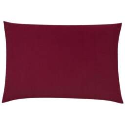furn. Contra Oxblood Velvet Cushion - Size: 60 x 40cm - Red - Wilko