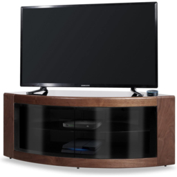Centurion Supports Pangea 2 Door 2 Shelf Black Walnut TV Cabinet - Size: 45 x 118 x 45cm - Multi - Wilko - thumbnail 6