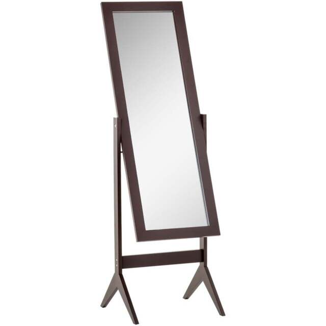 Portland Brown Freestanding Dressing Mirror 148 x 47cm - Wilko - image 1