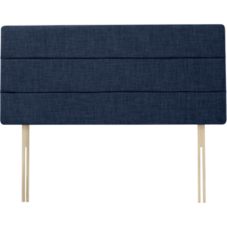 Bedmaster Small Double Midnight Linen Milan Lined Headboard - Blue - Wilko - thumbnail 3