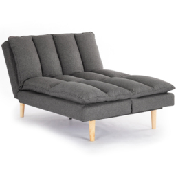 Home Detail Idris 3 Seater Dark Grey Fabric Sofa Bed - Wilko - thumbnail 5
