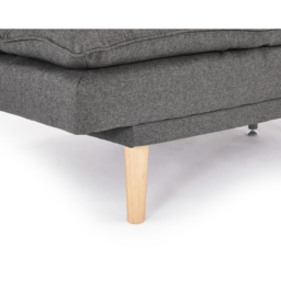 Home Detail Idris 3 Seater Dark Grey Fabric Sofa Bed - Wilko - thumbnail 7
