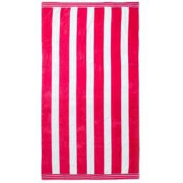 Allure Bath Fashions Jumbo Cabana Cotton Pink Stripe Beach Towel - Size: 100 x 180cm - Wilko - thumbnail 1
