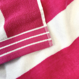 Allure Bath Fashions Jumbo Cabana Cotton Pink Stripe Beach Towel - Size: 100 x 180cm - Wilko - thumbnail 4