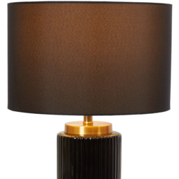 Clara Table Lamp - Black - Wilko - thumbnail 7