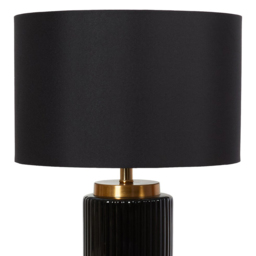 Clara Table Lamp - Black - Wilko - thumbnail 6