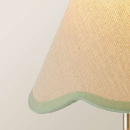 ValueLights Florie Mini Scallop Green Trim Shade - Size: 13 x 19 x 19cm - Wilko - thumbnail 6