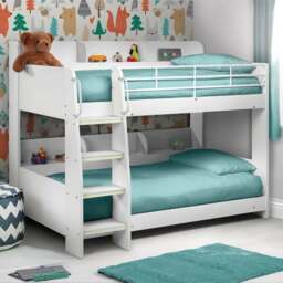 Julian Bowen Domino White Bunk Bed - Size: Single - Wilko - thumbnail 1