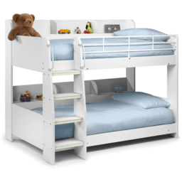 Julian Bowen Domino White Bunk Bed - Size: Single - Wilko - thumbnail 3