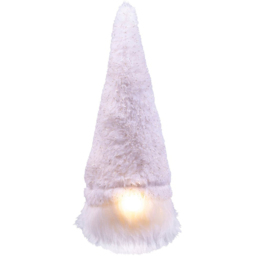 St Helens White Light Up Gonk Christmas Decoration 22.5cm - Size: 10 x 10 x 22cm - Wilko - thumbnail 3