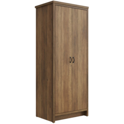 GFW Boston 2 Door Knotty Oak Wardrobe - Brown - Wilko - thumbnail 5