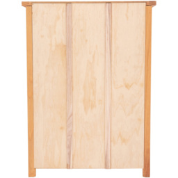 Lugo 4 Shelf Waxed Wide Bookcase - Wood - Wilko - thumbnail 6