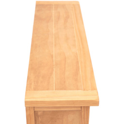 Lugo 4 Shelf Waxed Wide Bookcase - Wood - Wilko - thumbnail 7