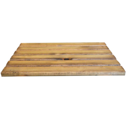 Samuel Alexander Hand Made Chunky Rustic Wooden Companion Seat Straight Tray - Brown - Wilko