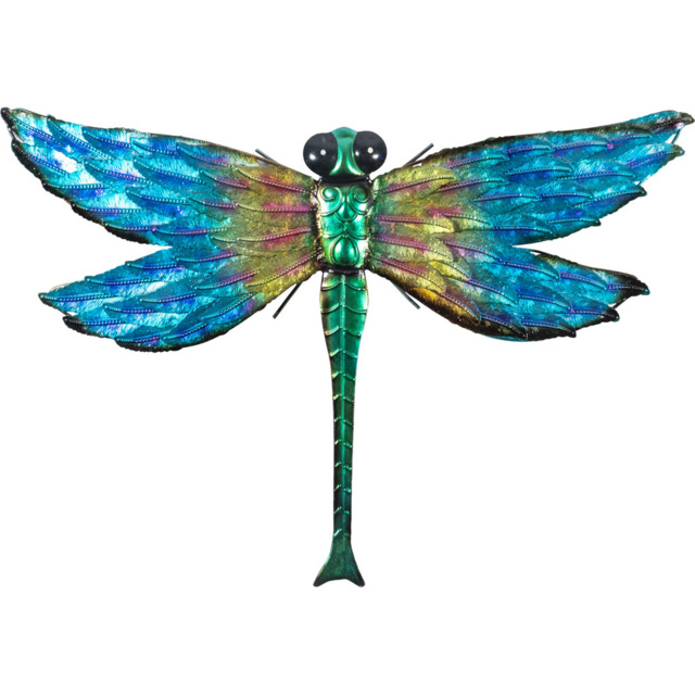 St Helens Multicolour Metal Dragonfly Garden Wall Ornament - Wilko - image 1