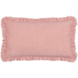 furn. Les Fleurs Lemons Embroidered Ruffle Polyester Filled Cushion 30 x 50cm - Yellow - Wilko - thumbnail 4
