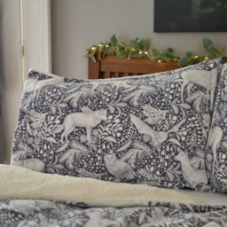 Deyongs Woodland Folk Single Grey Fleece Duvet Set - Wilko - thumbnail 3
