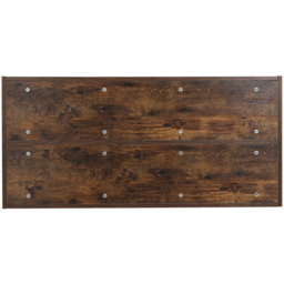 H&O Direct 7 Cube Wooden Bookcase - Size: 106 x 50 x 24cm - Brown - Wilko - thumbnail 4