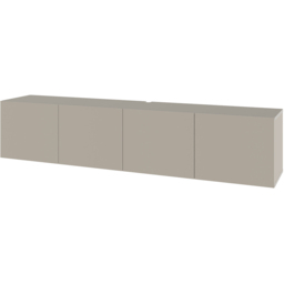 Decortie Combe 4 Door Sandstone Wall-Mounted TV Unit - Size: 38 x 180 x 35cm - Grey - Wilko - thumbnail 3