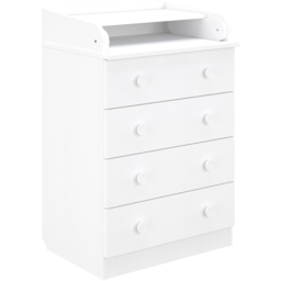 Shefa 600 4 Drawer White Kids Changing Dresser - Size: 92 x 60 x 48cm - Wilko - thumbnail 4