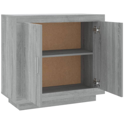 vidaXL 2 Door Grey Sonoma Sideboard - Size: 75 x 80 x 40cm - Wilko - thumbnail 5
