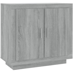 vidaXL 2 Door Grey Sonoma Sideboard - Size: 75 x 80 x 40cm - Wilko - thumbnail 3