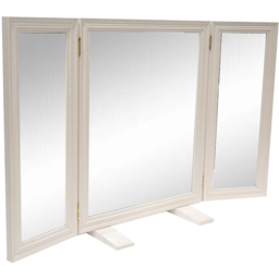 Stone Effect Dressing Table Mirror Cream - Wilko - thumbnail 4