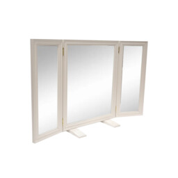 Stone Effect Dressing Table Mirror Cream - Wilko - thumbnail 2