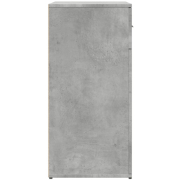 vidaXL 2 Door 2 Drawer Concrete Grey Wooden Sideboard - Size: 80 x 79 x 38cm - Wilko - thumbnail 7
