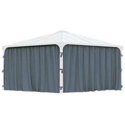 Palram Canopia 2.1 x 4.3m Square Gazebo Curtain 4 Pack - Size: 0.1 x 436 x 217cm - Grey - Wilko - thumbnail 3