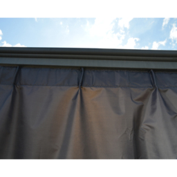 Palram Canopia 2.1 x 4.3m Square Gazebo Curtain 4 Pack - Size: 0.1 x 436 x 217cm - Grey - Wilko - thumbnail 4