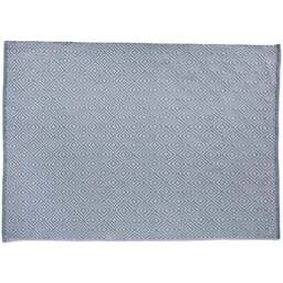 Hug Rug Denim Blue Woven Diamond Rug 120 x 170cm - Wilko - thumbnail 1