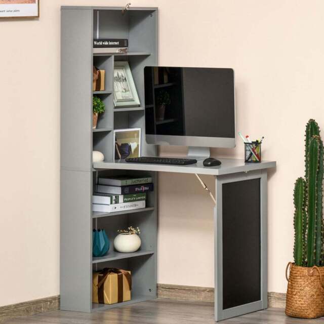 Portland Folding Office Desk Grey - Size: 98 x 51 x 153cm - Wilko - image 1