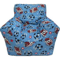 Kaikoo Blue Goal Print Funzee Bean Bag Chair - Wilko - thumbnail 4