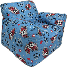 Kaikoo Blue Goal Print Funzee Bean Bag Chair - Wilko - thumbnail 3